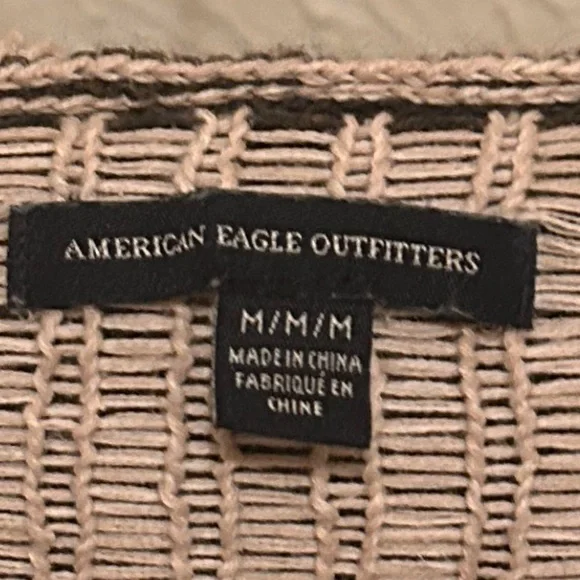 EUC - AE Aztec Baja Hoodie Sweater Boho Surf Size Med 100% Cotton - Picture 5 of 6